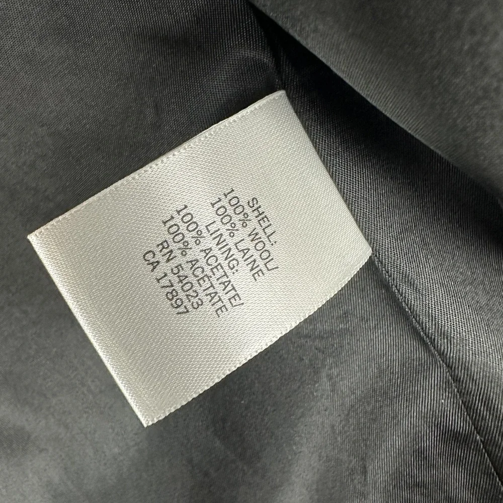 Banana Republic Suit Jacket Mens 42L Gray Wool 3 Button Notch Lapel Business